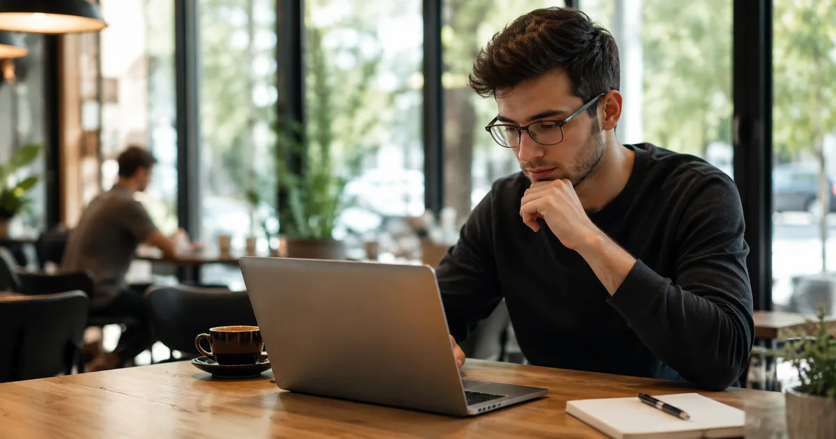 Programcı GitHub profilini ve portfolyo projelerini gözden geçiriyor