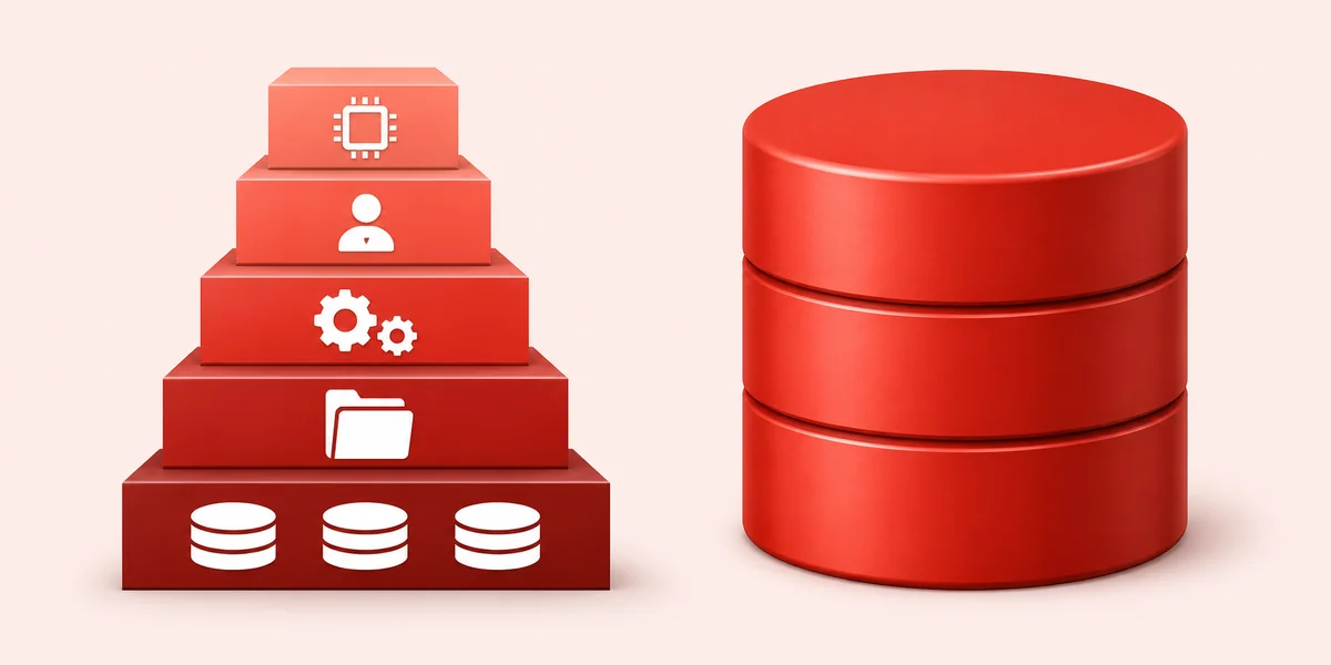 Oracle Database mimari katmanları instance SGA PGA tablespace ve disk dosyaları şeması